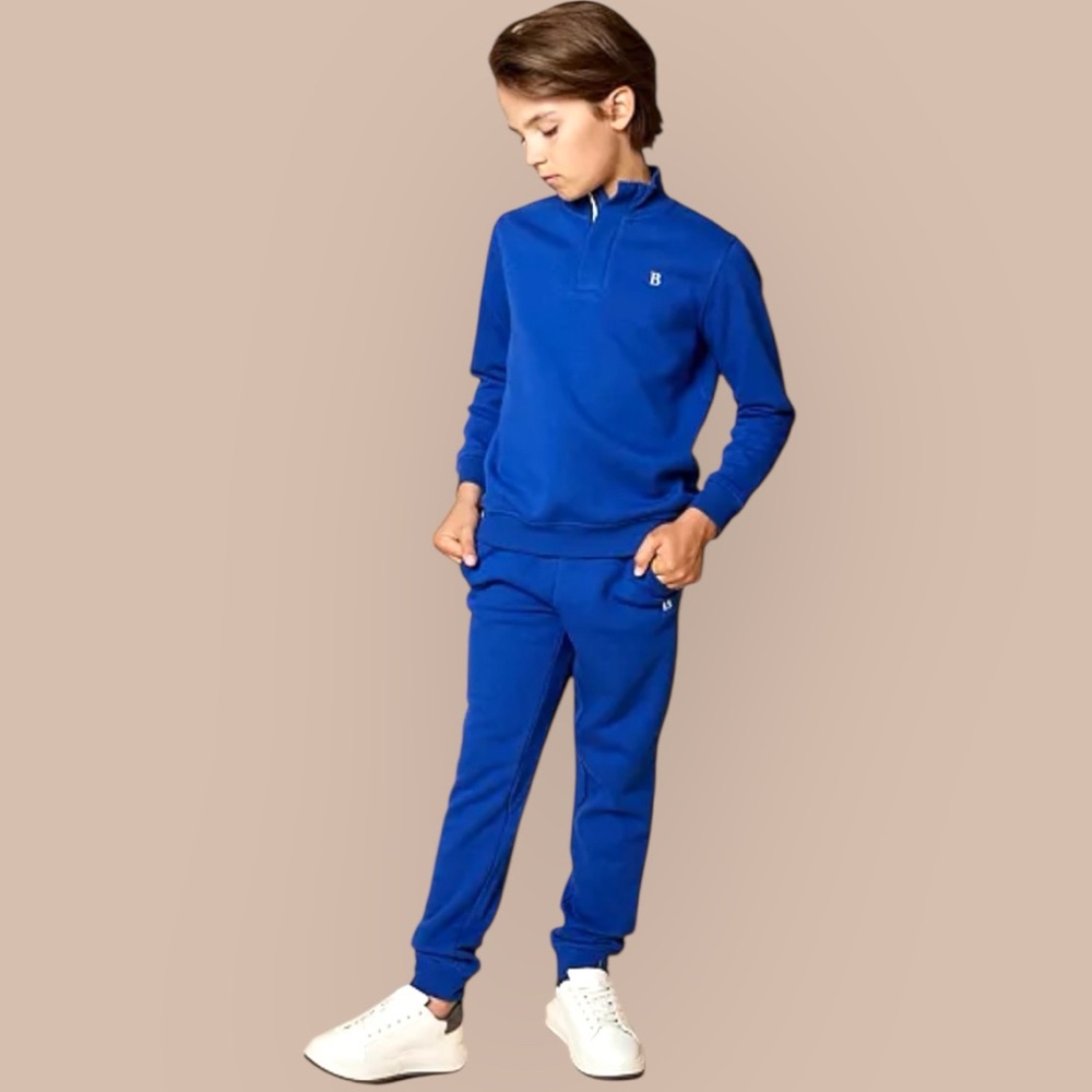 B‎ by Brooks Brothers Boys Royal Blue Sweatpants Classic Preppy Warm Winter Cozy
